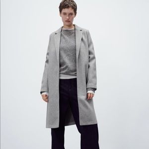 ZARA gray lapel coat